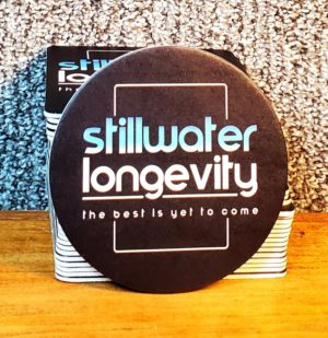 Stillwater Round Branded Coaster (Black)