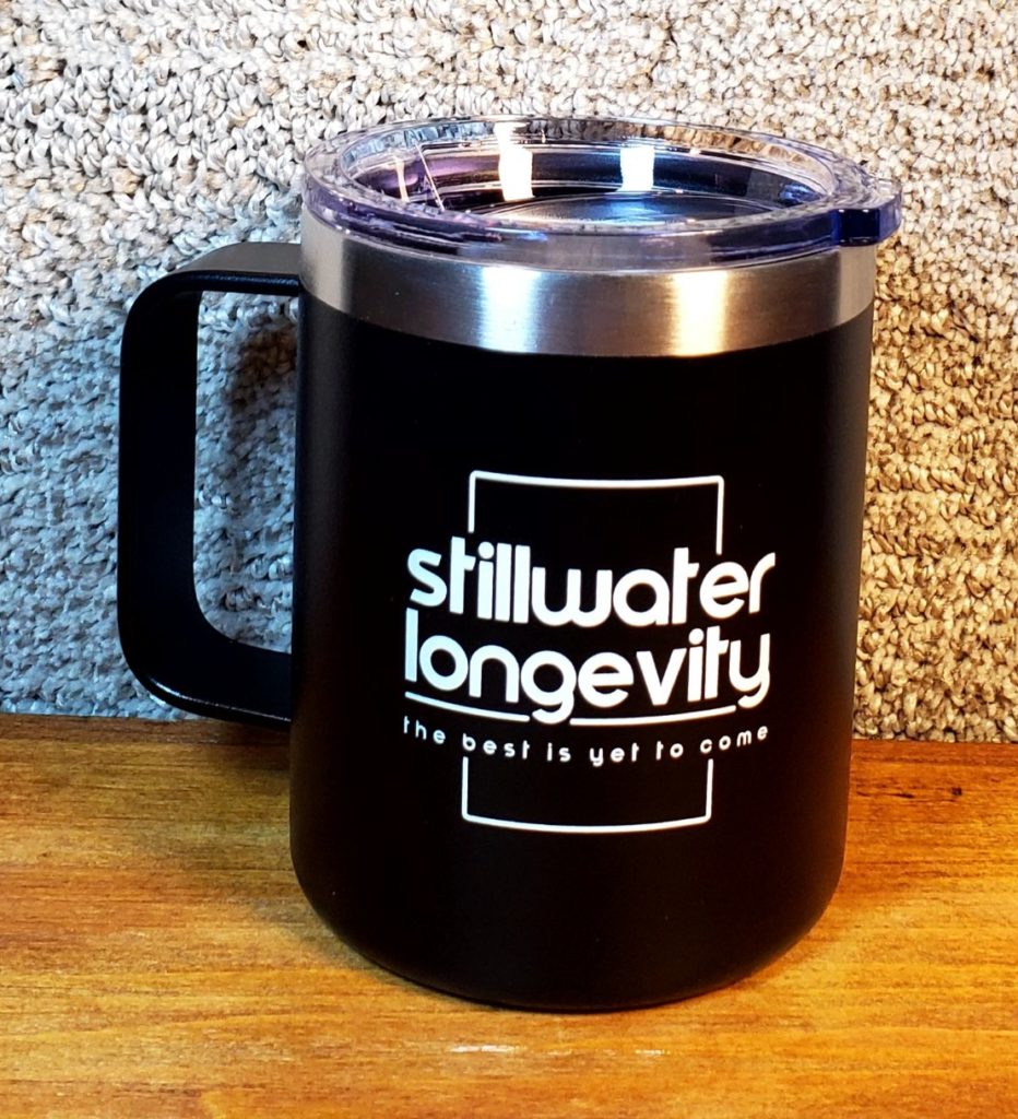 12 oz Insulated Stainless Steel Stillwater Tumbler (Black)